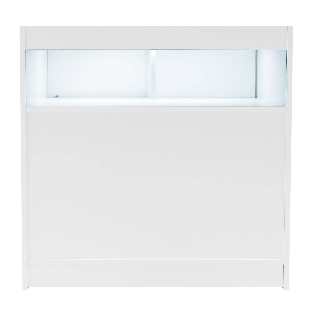 Set Banconi Negozio Iris LED B900 CM60 Bianco con Vetrina e Serratura