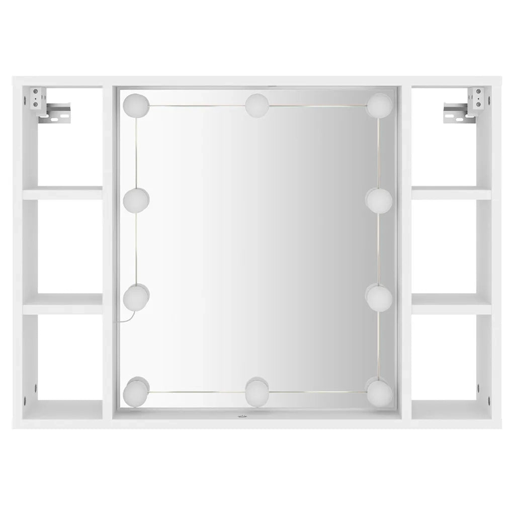 Mobile a Specchio con LED Bianco 76x15x55 cm CFW6505120