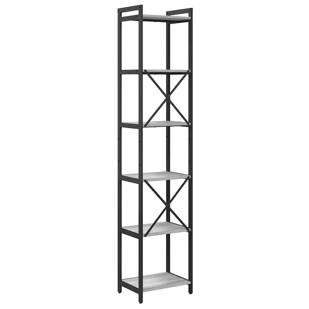 Libreria Grigio sonoma 40 x 30 x 189,5 cm Legno multistrato 868350