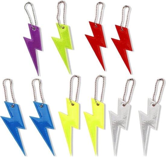 Hangers di sicurezza per riflettori - 10 pezzi di hanger per riflettori per bambini - hanger per zaino scolastico - bicicletta e passeggio