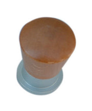 1blister blister pomoli in legno/ ottone diametro 19mm noce ch.(pz.2) cod:ferx.58745.s