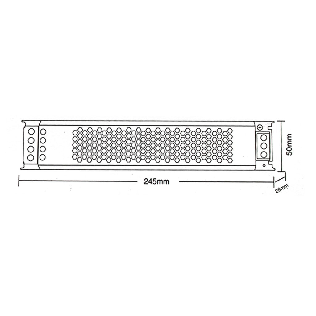 Alimentatore slim 300W trasformatore da 230V a 24V 12.5A telecamere strisce LED faretti