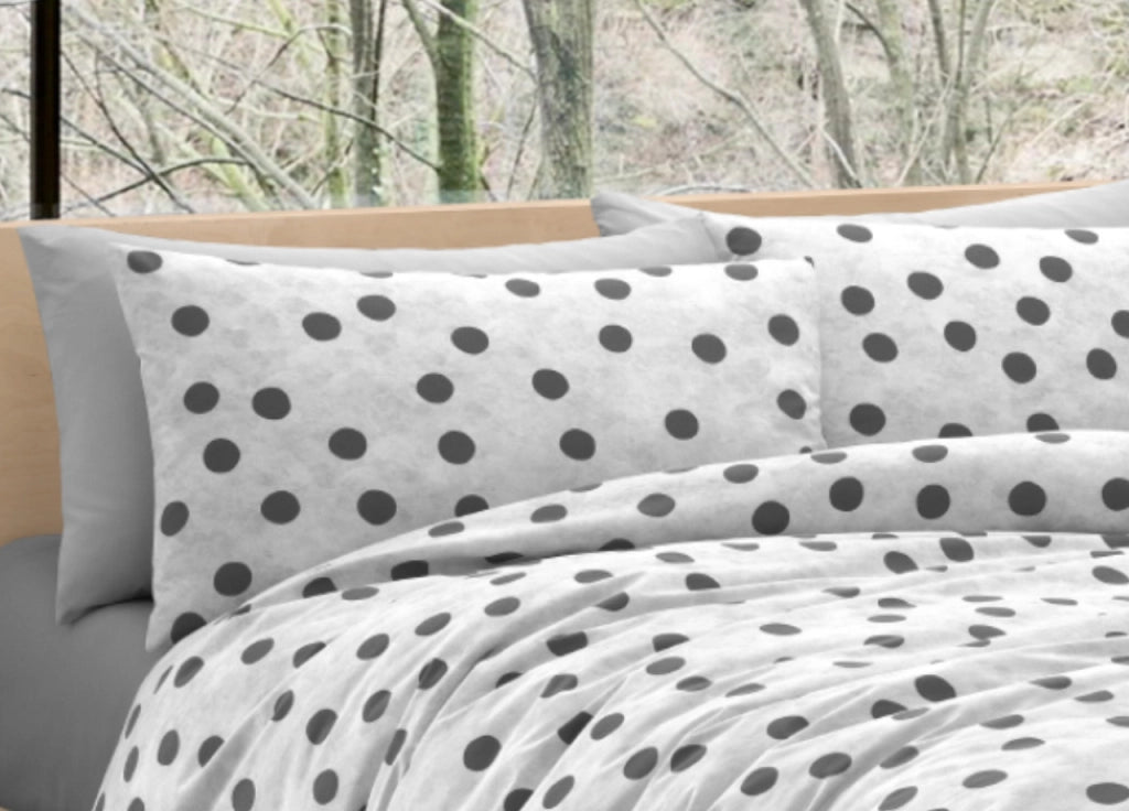 Copripiumino Sacco Piumone 100% Cotone Made In Italy Disegno Pois LT - Piazza E Mezza - Pois
