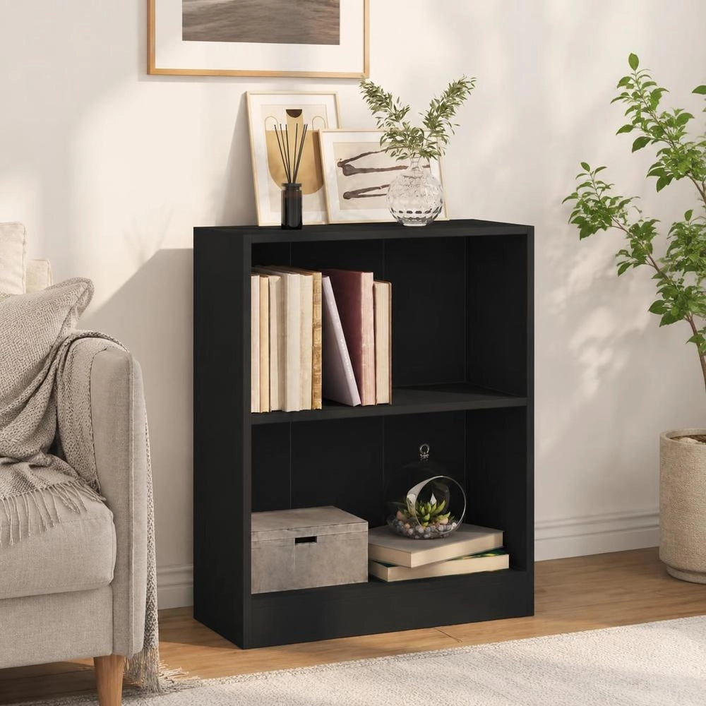 Bookshelf Black 60x24x76 Cm Wood Composite