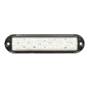 Lampada laterale  LED, bianca, 12V-24V, 155x37 mm, con cornice nera, Breckner Germany