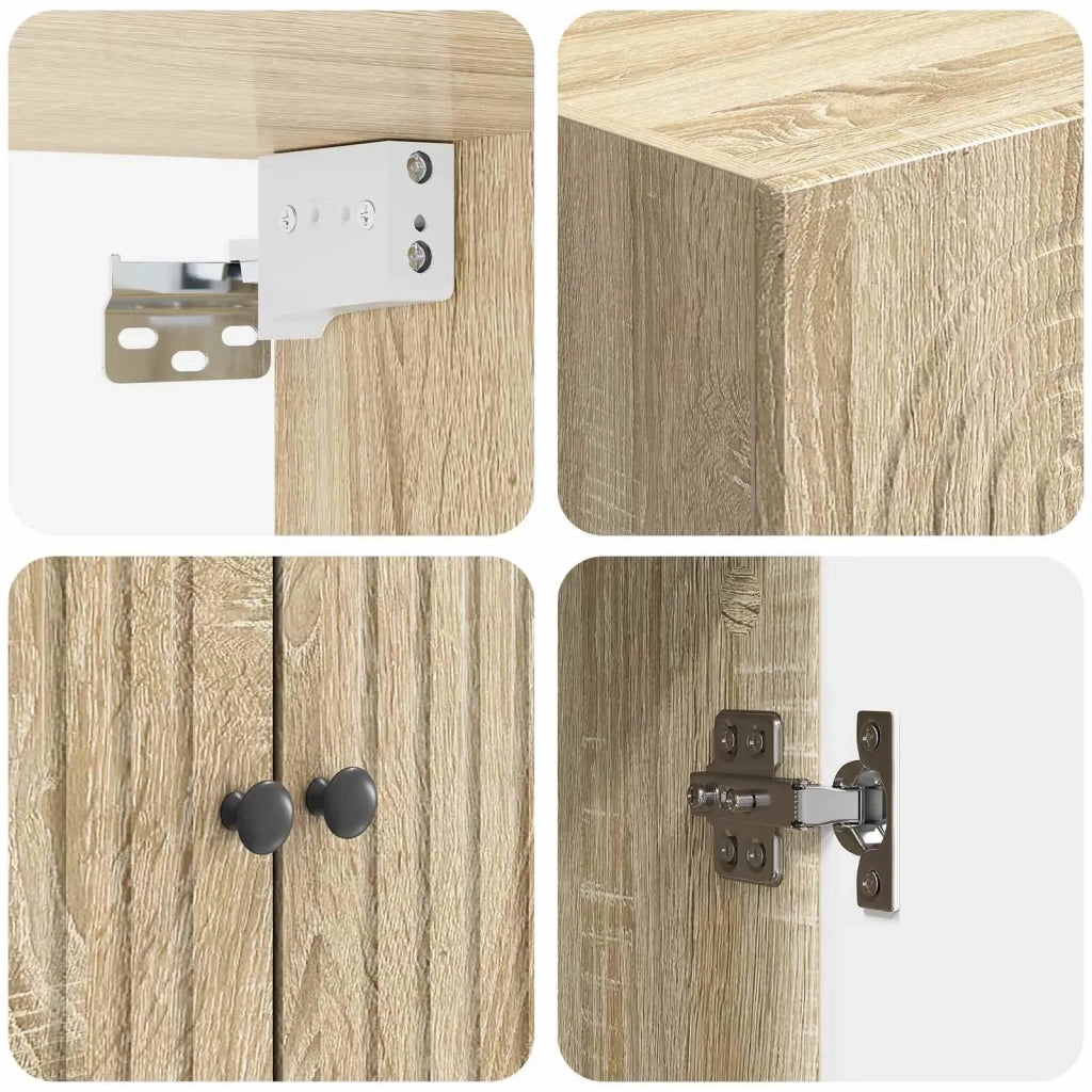 Set di armadi 2 pcs 66 x 34,5 x 90 cm Legno ingegnerizzato