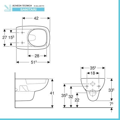 Sanitari sospesi Geberit con copriwc originale avvolgente  Fantasia