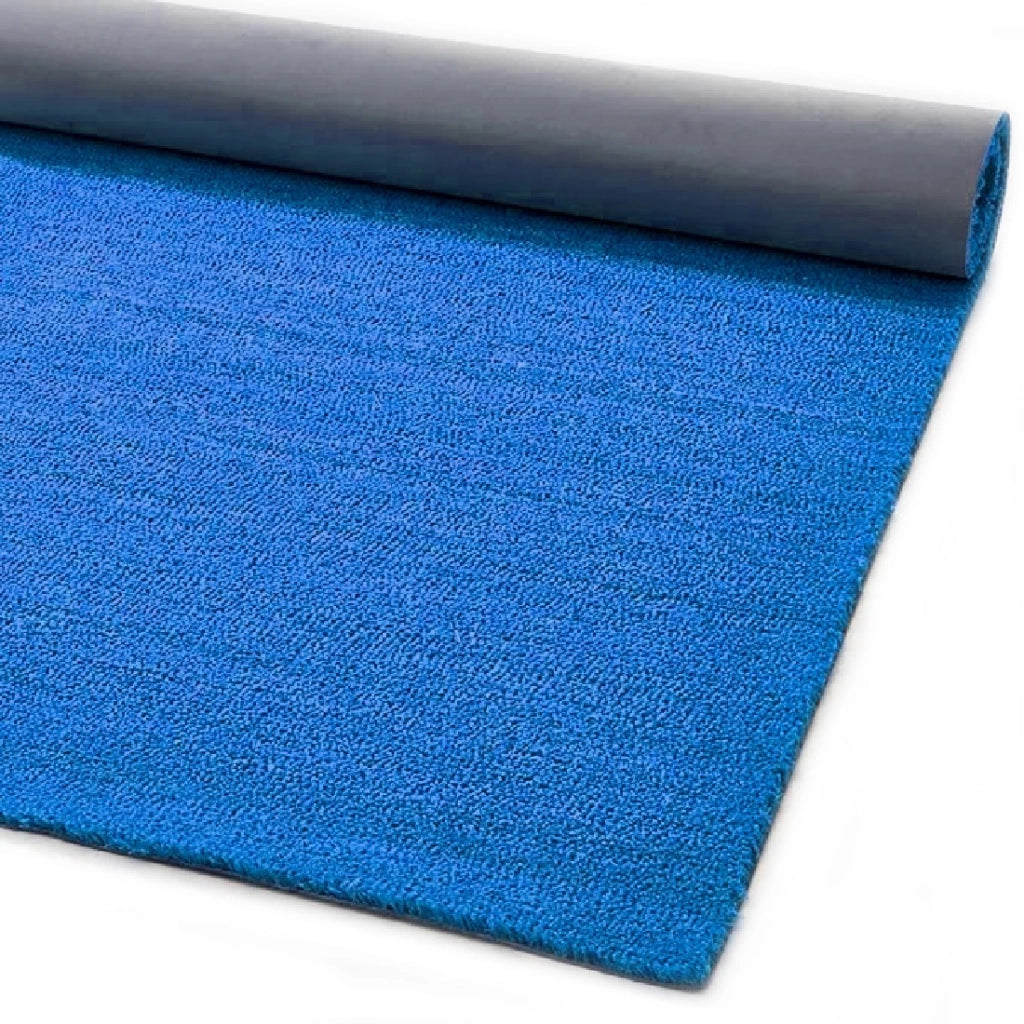 Zerbino Cocco Naturale Colorato Antiscivolo Su Misura Tappeto Ingresso Entrata 100x100 cm Blu