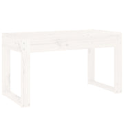 Panchina da Giardino | Panca da Giardino Bianca 80x38x45 cm Legno Massello di Pino