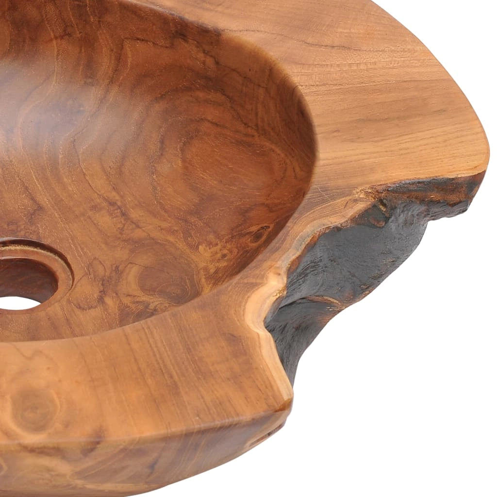 Lavabo in teak massello 45 cm marrone 02_0002838