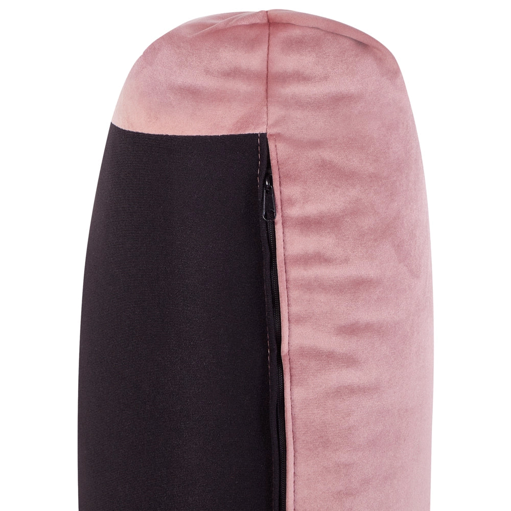 Poltrona velluto rosa Gambe di legno morbide Stile moderno arredamento scandinavo