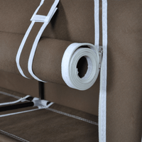 Scarpiera mobile scaffale 30 paia tessuto marrone 2002039