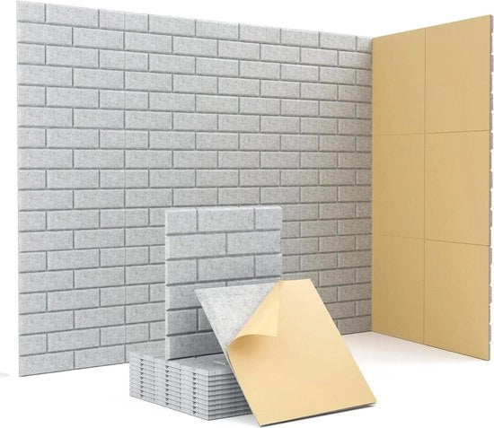 Pannelli acustici - pannelli assorbenti del suono 12" x 12" x 0,4" - 18 pezzi alta densità pannelli del suono per trattamento acustico arredamento casa