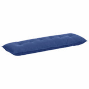 Cuscino per Schiena | Cuscino dorsale Blu Polizia 160 x 50 cm Tessuto in Cords