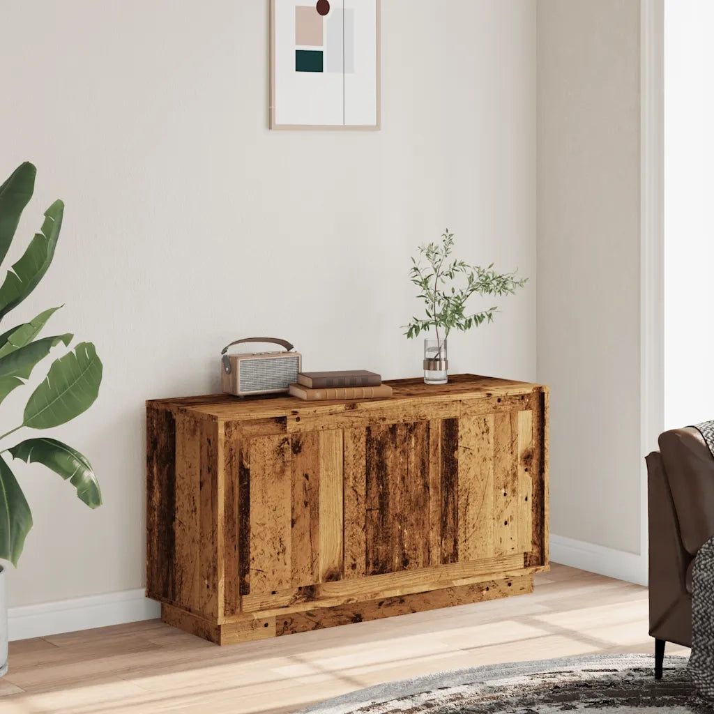 Credenza Legno Antico 102x35x55 cm in Legno Multistrato 857139