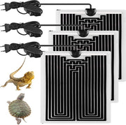 Mat di riscaldamento per rettili - 3 pezzi - 14 x 14 cm - terrario - guanto di riscaldamento per acquario con regolazione di temperatura - mat di riscaldamento per rettili - anfibi - lucertole - gechi - serpenti - tartarughe.