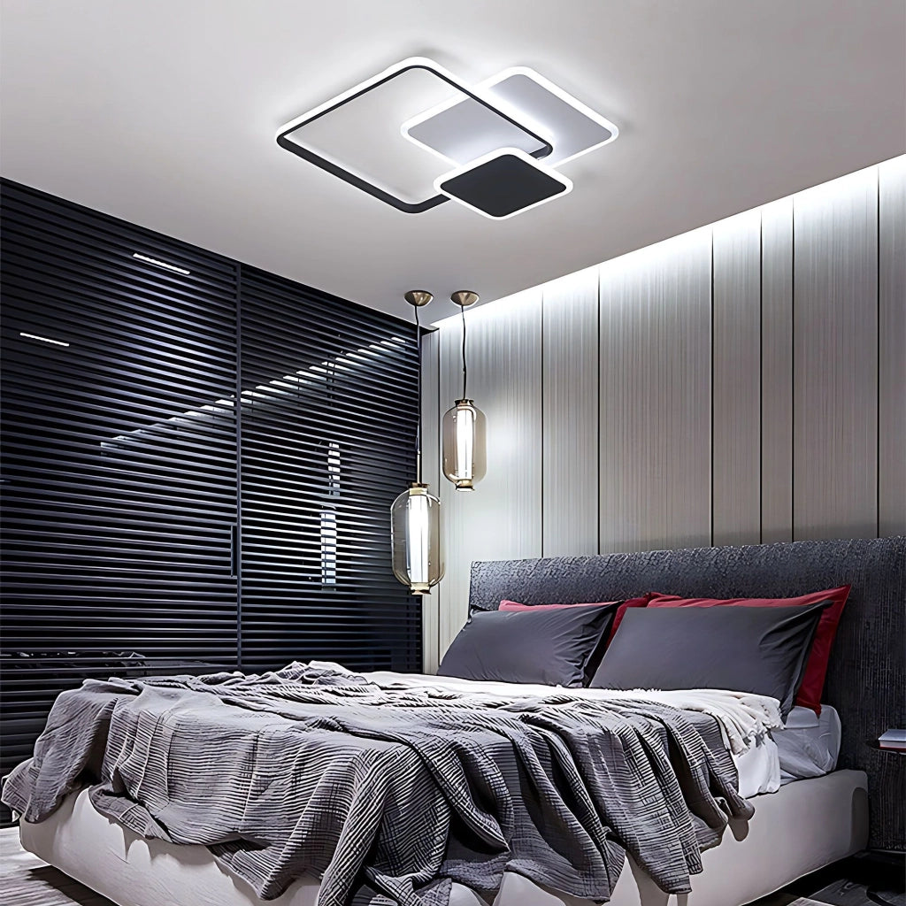 Lampada Da Soffitto Lhj079-c Black/white Led