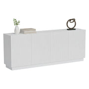 Madia Masainas, Credenza 4 Ripiani, 200x40x48h cm Bianco