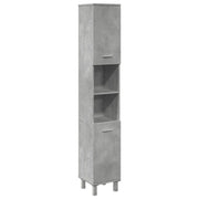 Mobile da Bagno | Armadio da bagno Grigio Cemento 30x30x179 cm Legno Multistrato