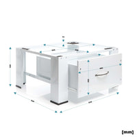 Base per lavatrice e asciugatrice max 150 kg Telaio porta lavatrice con cassetto