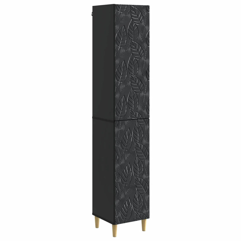 Set di armadi 2 pcs Nero Legno ingegnerizzato