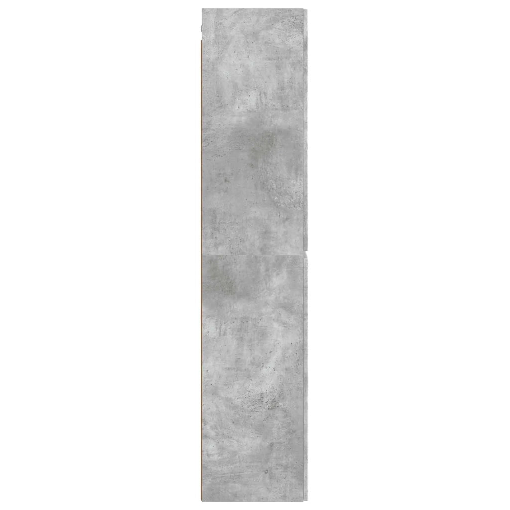 Mobiletto da Bagno a Muro Grigio Cemento 33 x 34,5 x 160 cm 890645