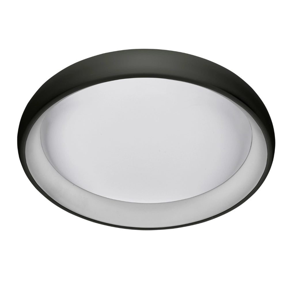 Plafoniera LED rotonda nera 32W 4000K Alessia Italux