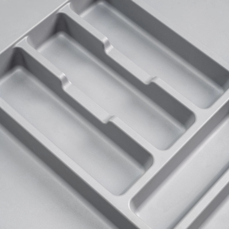 Portaposate universale per posate Optima, modulo 700 mm, Tecnoplastica, Grigia