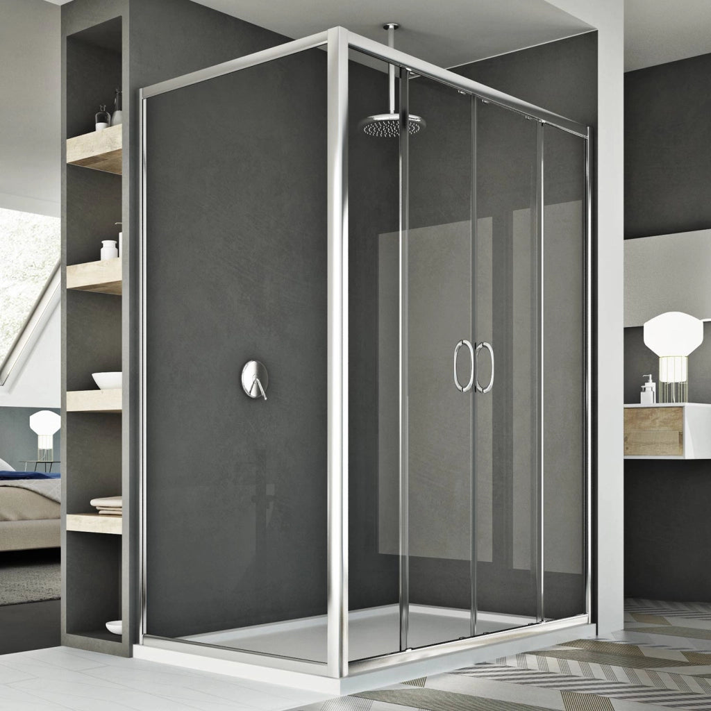Box Doccia 75x160 CM H185 trasparente mod. Replay Duo 2 Ante