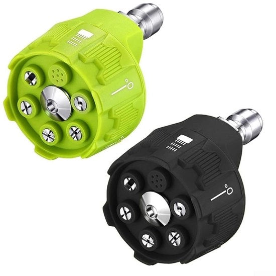 Lavaggio a alta pressione 6-in-1 - Connesione rapida - Angoli di getto regolabili - Compatta - Portatile - Per pompe ad alta pressione - Fissaggio per pompe ad alta pressione
