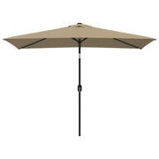 Ombrellone con Palo in Metallo 300x200 cm Grigio Talpa cod mxl 15065