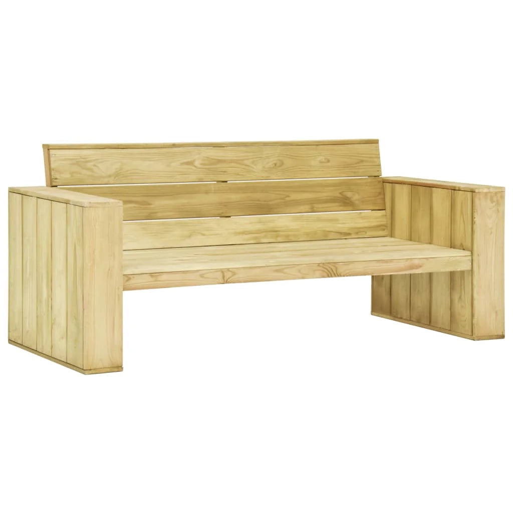 Set di mobili da giardino mobili da esterno 2 pezzi con cuscini legno di pino impregnato 02_0015883