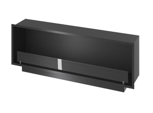Camino a Bioetanolo da Incasso 154,4x59,4x30 cm Inside 1500 Slim Nero con Vetro