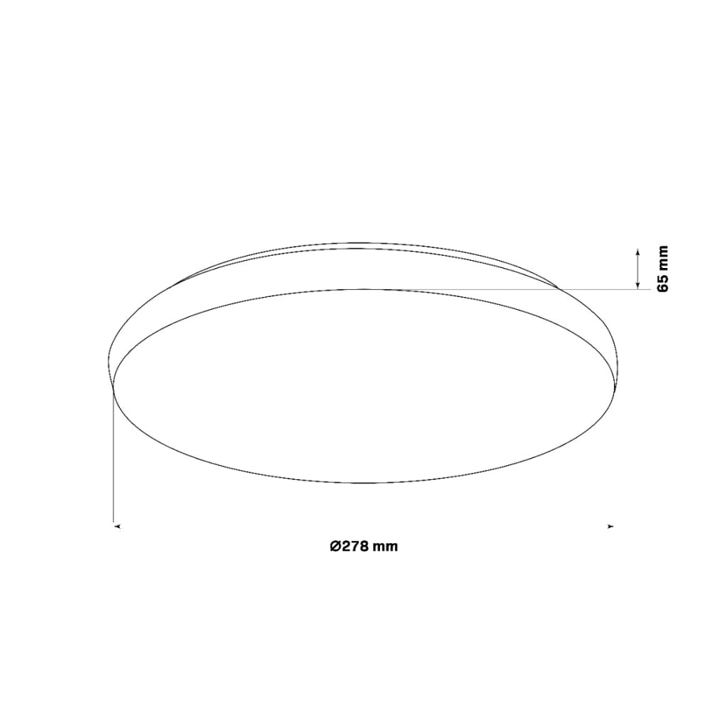 Plafoniera LED 12W 4000K 28cm IP44 effetto stelle Polux