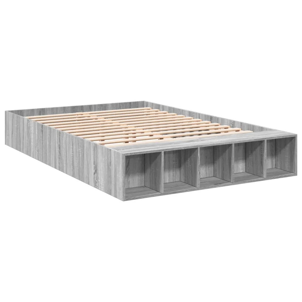 Giroletto-Struttura Letto Grigio Sonoma 150x200 cm in Legno Multistrato 785266