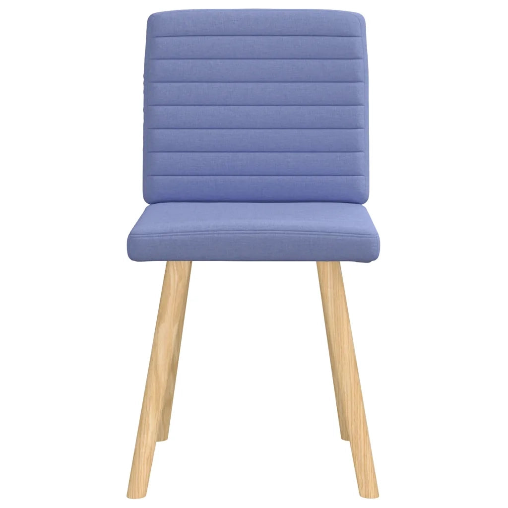 Sedie da Pranzo 2 pz Blu Jeans in Tessuto