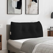 Cuscino per Schiena Nero 100 x 24 x 50 cm Tessuto