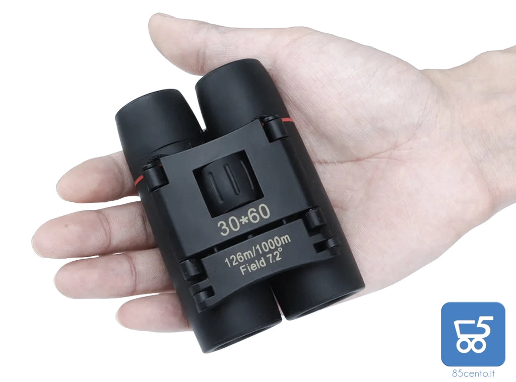 Mini binocolo portatile per Birdwatching campeggio 126m / 1000m pieghevole campo 7,2°