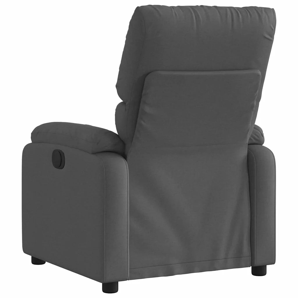 Divano Sedia-Poltrona Reclinabile in Tessuto Grigio Scuro 438560