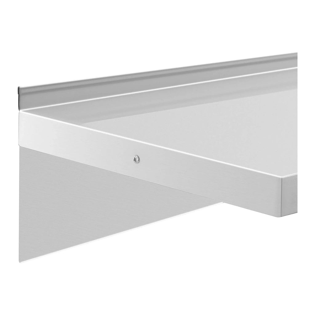 Mensola da parete in acciaio inox 120 x 40 cm fino a 80 kg mensola da parete industriale mensola da parete 14_0005153