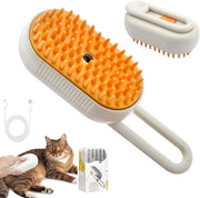 Spazzola a Due in Uno con Vapore Acqua per Gatti e Cani