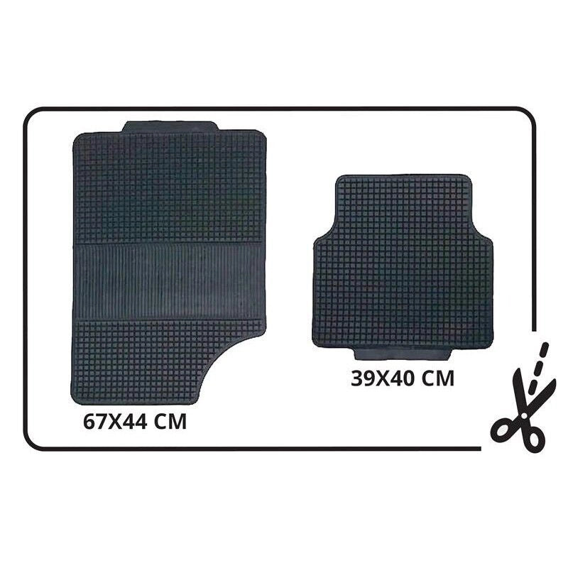 MAURY'S SET TAPPETI AUTO SPORT UNIVERSALI SAGOMABILI 4PZ IN P