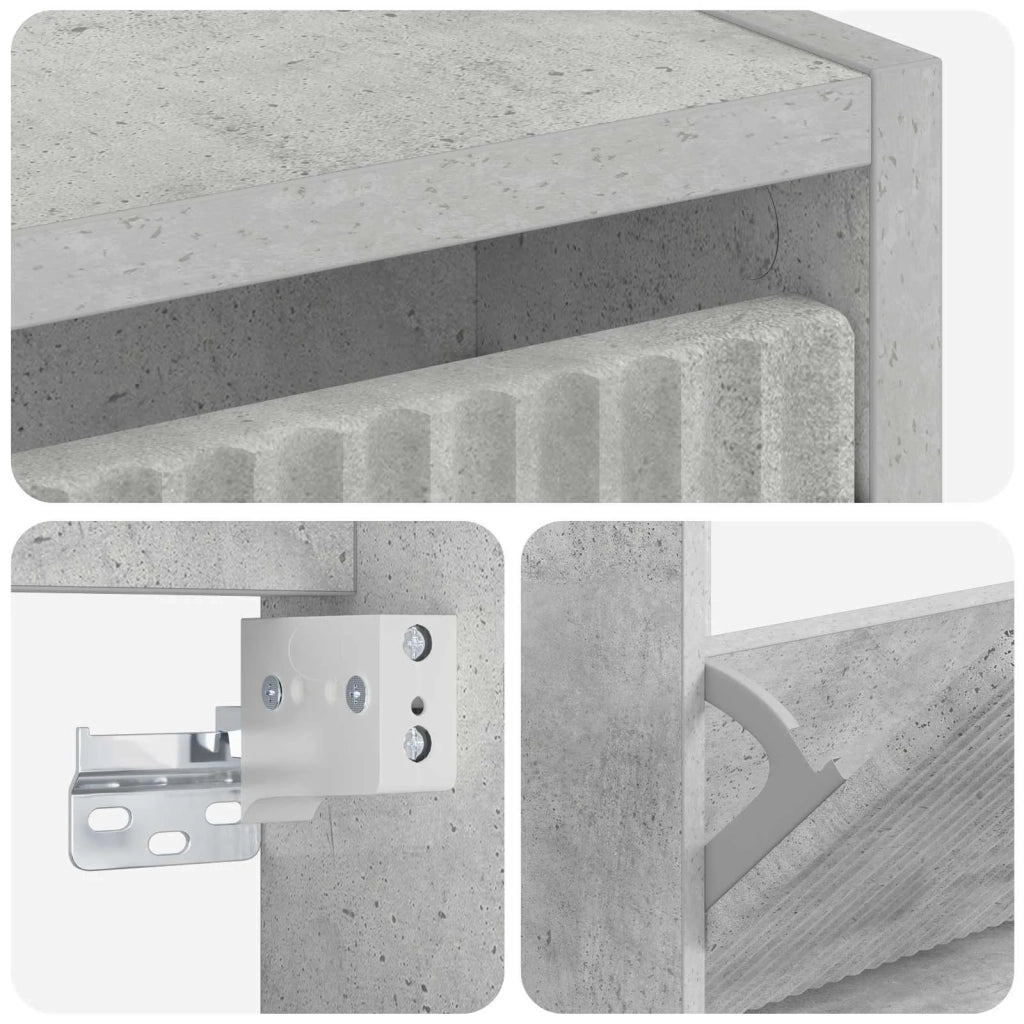 Mobiletto per Scarpe da Muro ARNHEM 71 x 17 x 86 cm 896638