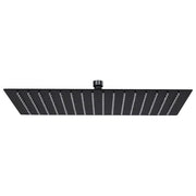 Soffione doccia a pioggia soffione doccia accessorio per il bagno acciaio inox 40 x 30 cm rettangolare nero 02_0002083