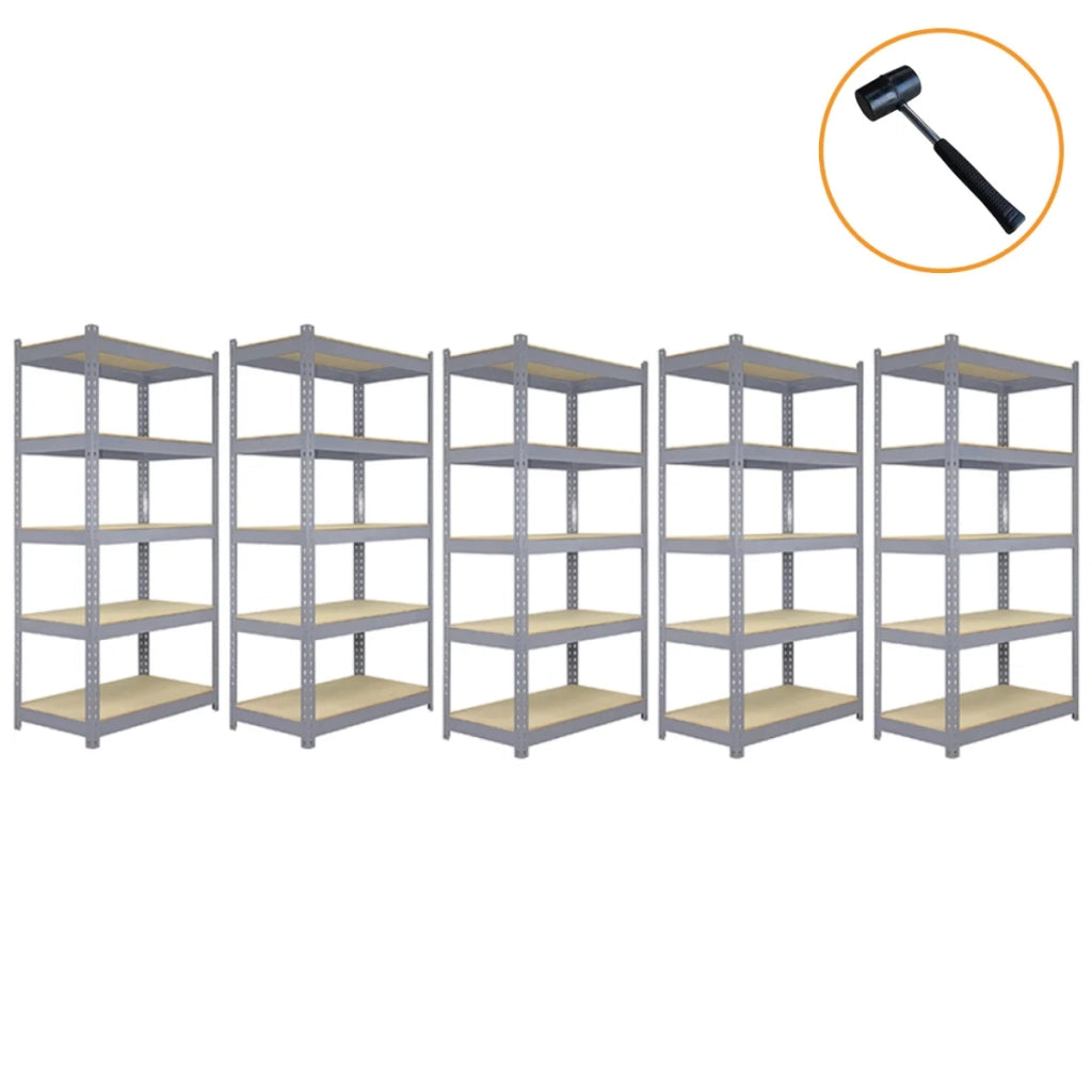 Scaffali da Garage Q-Rax ad Incastro Scaffalature da Officina Magazzino - Grigio