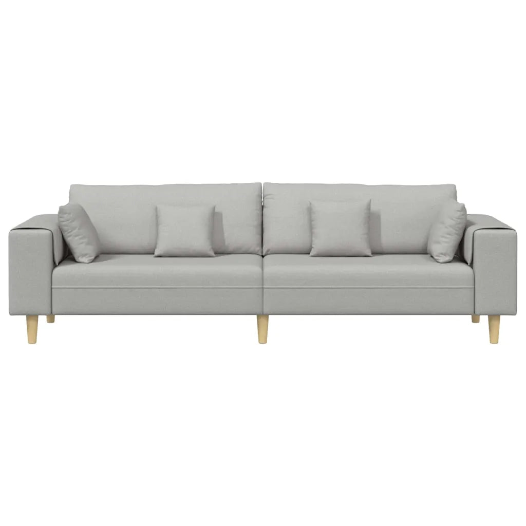 Divano Grigio Nuvola 250 x 77 x 76 cm Tessuto 3335151