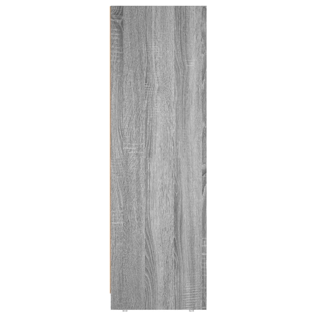 Armadietto Bagno Grigio Sonoma 30x30x95 cm in Legno Multistrato 815553