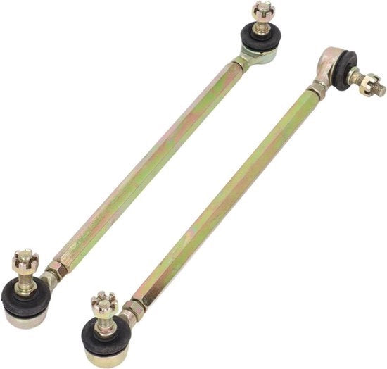 Componente di guida a sfera - Quad Cross - 2 Pezzi - Nero - 250mm - Guasto a sfera - Manubrio - 10mm Cavo - Lega di acciaio - Adatto per ATV Go Kart.