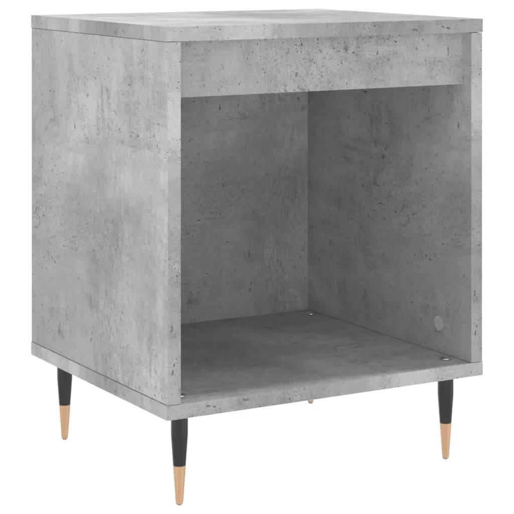 Comodino Grigio Cemento 40x35x50 cm in Legno Multistratocod mxl 78565