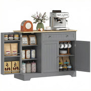 Armadio Cucina con Ripiani Aggiustabili ¨C zephmum ¨C Grigio 105x40x83 cm
